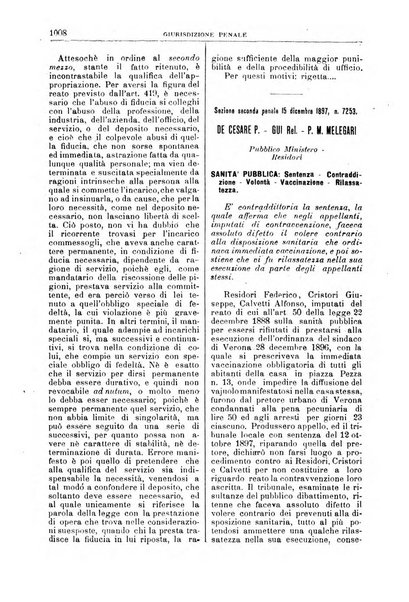 La Corte suprema di Roma raccolta periodica delle sentenze della Corte di cassazione di Roma