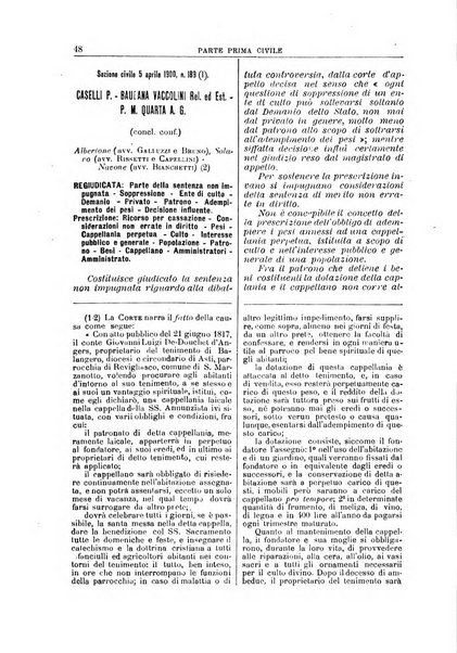 La Corte suprema di Roma raccolta periodica delle sentenze della Corte di cassazione di Roma