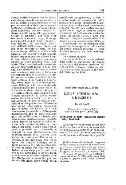 La Corte suprema di Roma raccolta periodica delle sentenze della Corte di cassazione di Roma