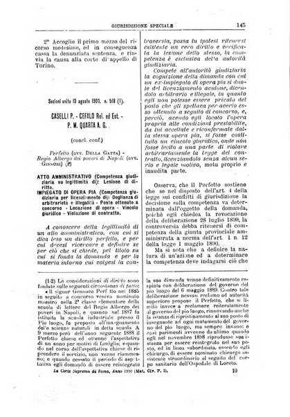 La Corte suprema di Roma raccolta periodica delle sentenze della Corte di cassazione di Roma