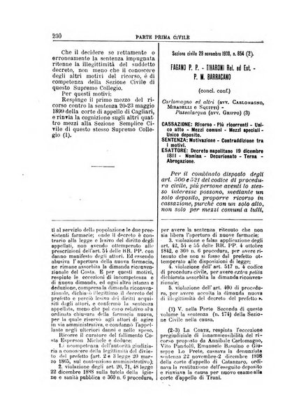 La Corte suprema di Roma raccolta periodica delle sentenze della Corte di cassazione di Roma