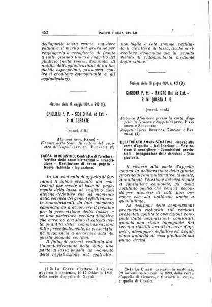 La Corte suprema di Roma raccolta periodica delle sentenze della Corte di cassazione di Roma