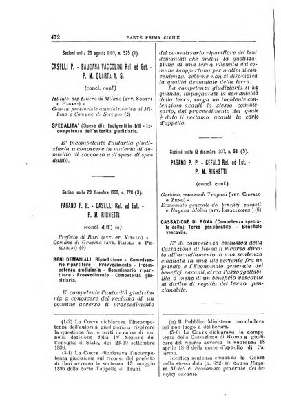 La Corte suprema di Roma raccolta periodica delle sentenze della Corte di cassazione di Roma