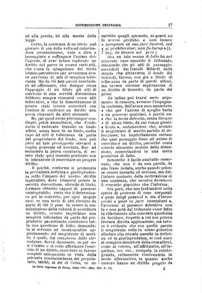 La Corte suprema di Roma raccolta periodica delle sentenze della Corte di cassazione di Roma