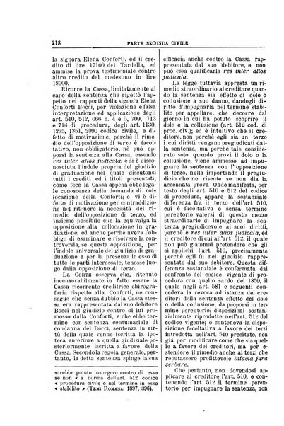 La Corte suprema di Roma raccolta periodica delle sentenze della Corte di cassazione di Roma