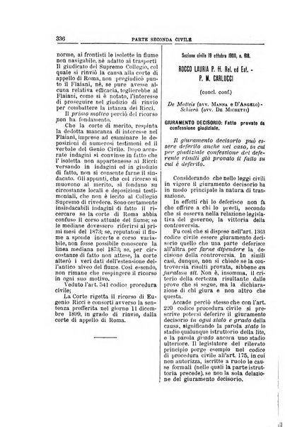 La Corte suprema di Roma raccolta periodica delle sentenze della Corte di cassazione di Roma