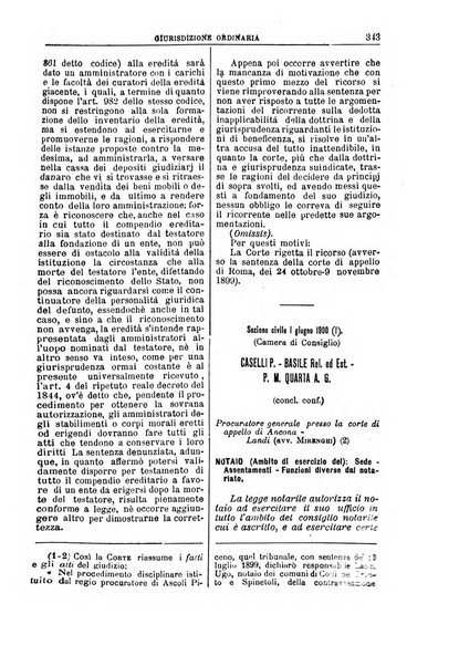 La Corte suprema di Roma raccolta periodica delle sentenze della Corte di cassazione di Roma