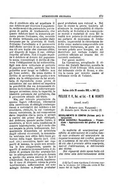 La Corte suprema di Roma raccolta periodica delle sentenze della Corte di cassazione di Roma