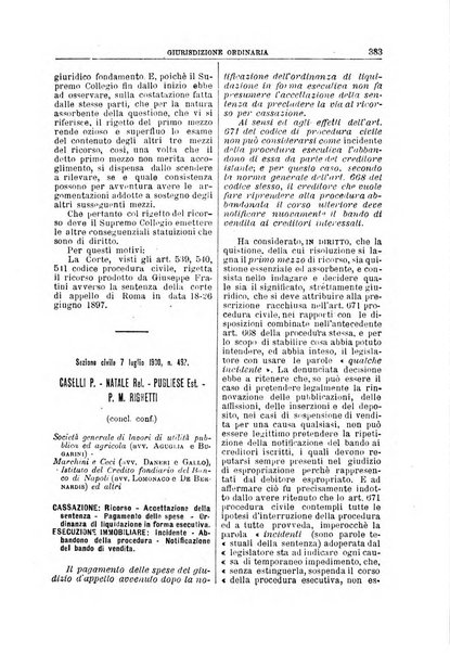 La Corte suprema di Roma raccolta periodica delle sentenze della Corte di cassazione di Roma