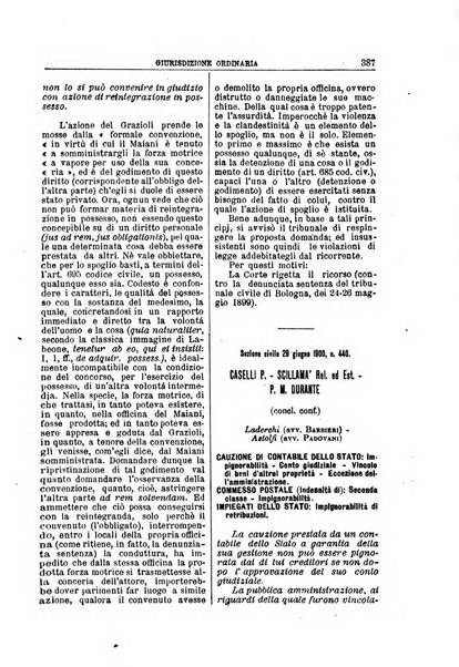 La Corte suprema di Roma raccolta periodica delle sentenze della Corte di cassazione di Roma