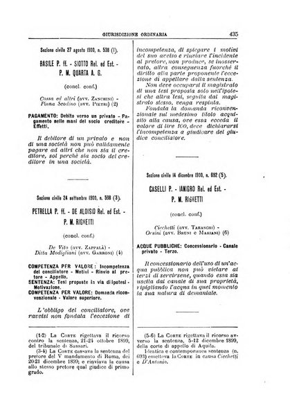 La Corte suprema di Roma raccolta periodica delle sentenze della Corte di cassazione di Roma