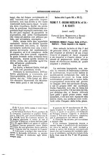 La Corte suprema di Roma raccolta periodica delle sentenze della Corte di cassazione di Roma