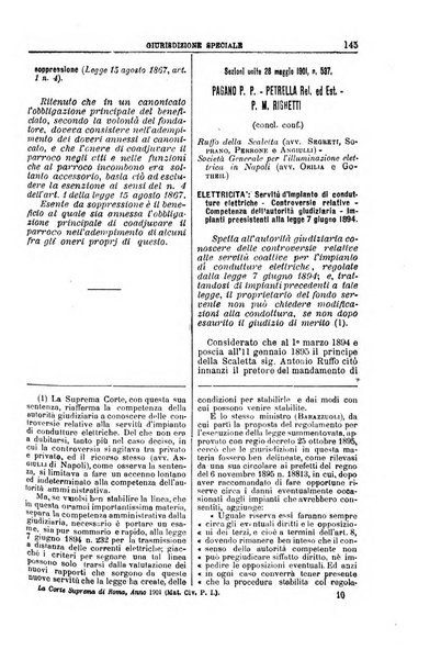 La Corte suprema di Roma raccolta periodica delle sentenze della Corte di cassazione di Roma