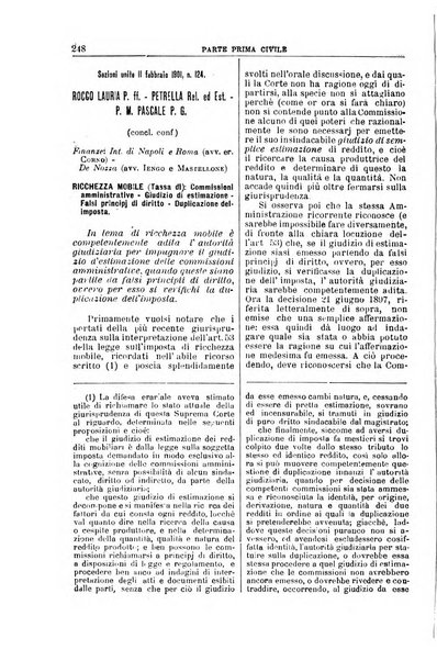 La Corte suprema di Roma raccolta periodica delle sentenze della Corte di cassazione di Roma