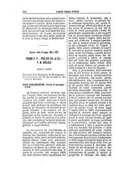 La Corte suprema di Roma raccolta periodica delle sentenze della Corte di cassazione di Roma