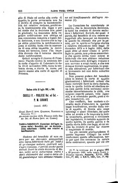 La Corte suprema di Roma raccolta periodica delle sentenze della Corte di cassazione di Roma