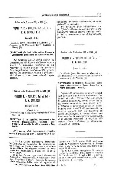 La Corte suprema di Roma raccolta periodica delle sentenze della Corte di cassazione di Roma