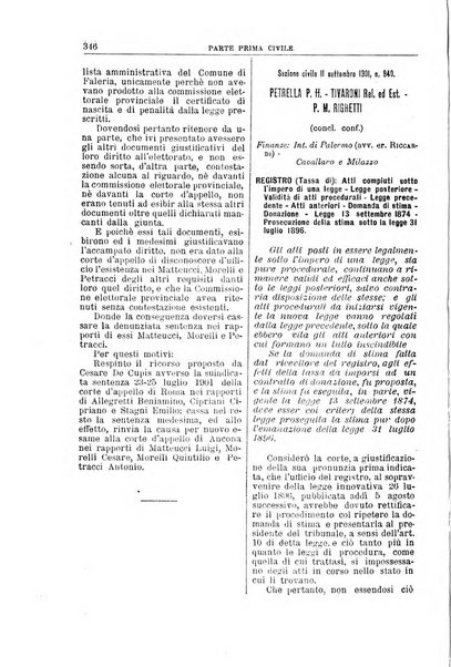 La Corte suprema di Roma raccolta periodica delle sentenze della Corte di cassazione di Roma