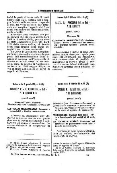 La Corte suprema di Roma raccolta periodica delle sentenze della Corte di cassazione di Roma