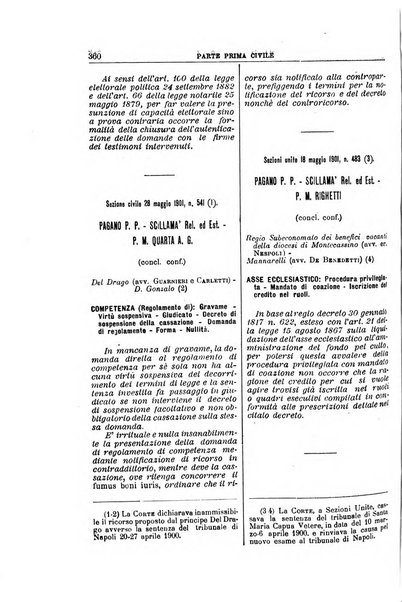 La Corte suprema di Roma raccolta periodica delle sentenze della Corte di cassazione di Roma