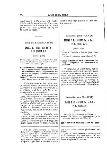 La Corte suprema di Roma raccolta periodica delle sentenze della Corte di cassazione di Roma