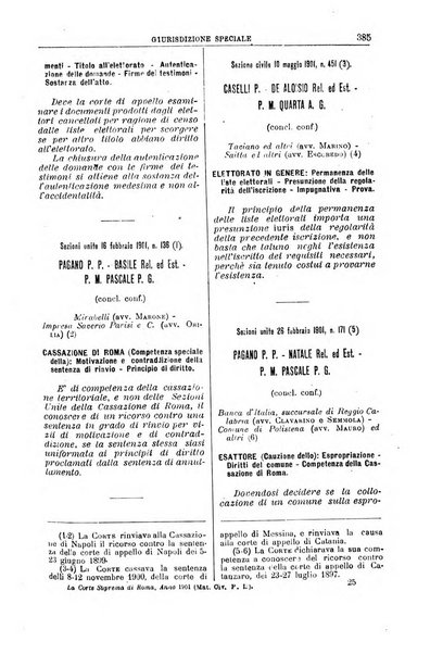 La Corte suprema di Roma raccolta periodica delle sentenze della Corte di cassazione di Roma