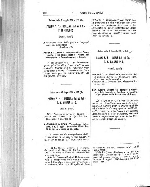 La Corte suprema di Roma raccolta periodica delle sentenze della Corte di cassazione di Roma