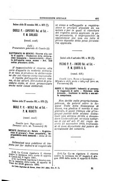 La Corte suprema di Roma raccolta periodica delle sentenze della Corte di cassazione di Roma