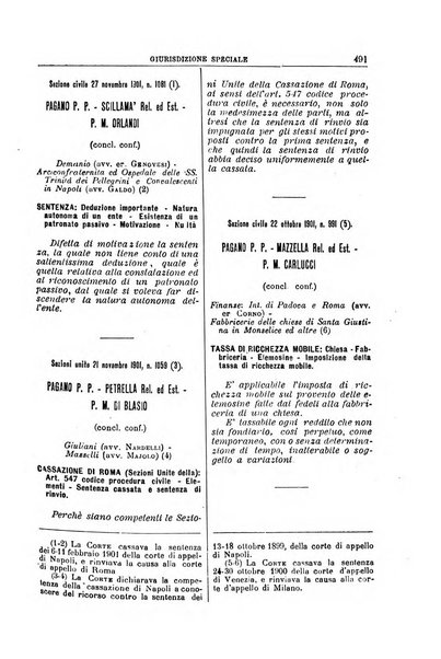 La Corte suprema di Roma raccolta periodica delle sentenze della Corte di cassazione di Roma