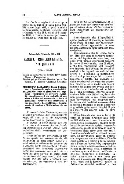 La Corte suprema di Roma raccolta periodica delle sentenze della Corte di cassazione di Roma