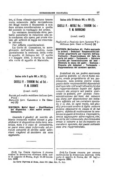 La Corte suprema di Roma raccolta periodica delle sentenze della Corte di cassazione di Roma