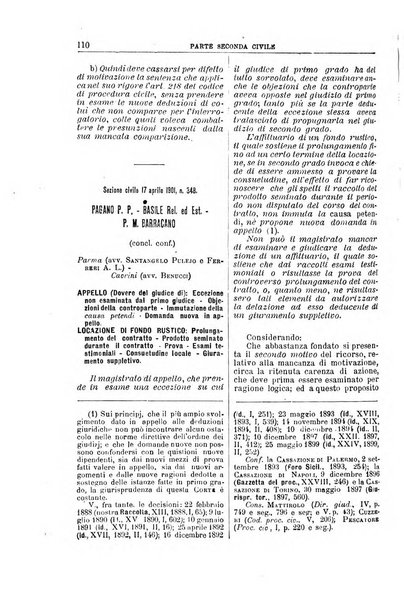 La Corte suprema di Roma raccolta periodica delle sentenze della Corte di cassazione di Roma