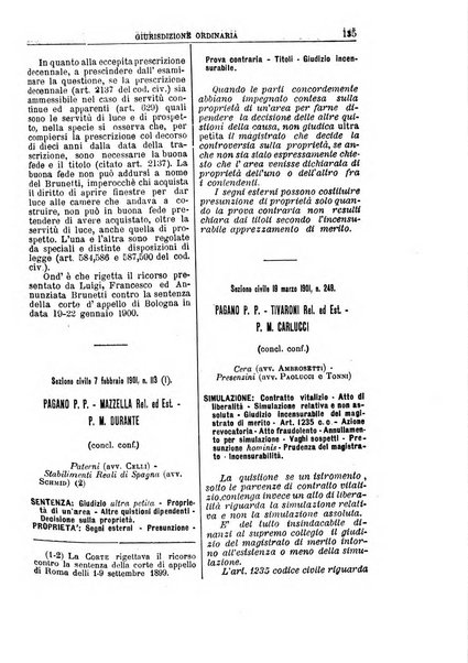 La Corte suprema di Roma raccolta periodica delle sentenze della Corte di cassazione di Roma