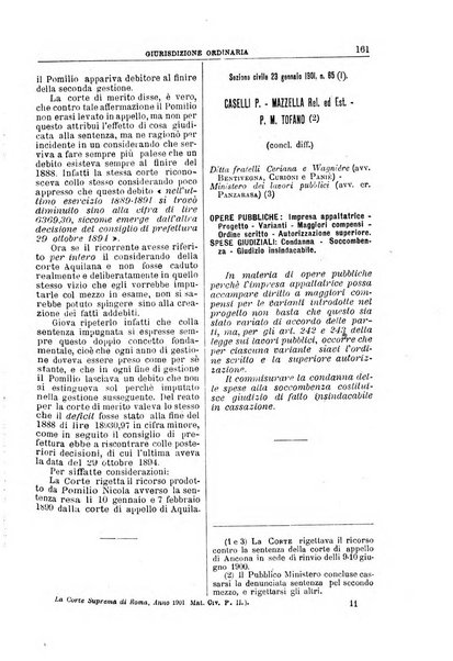 La Corte suprema di Roma raccolta periodica delle sentenze della Corte di cassazione di Roma