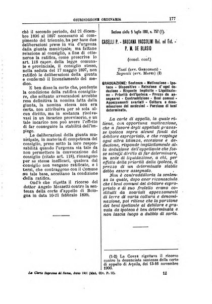 La Corte suprema di Roma raccolta periodica delle sentenze della Corte di cassazione di Roma