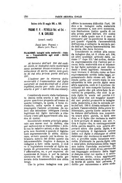 La Corte suprema di Roma raccolta periodica delle sentenze della Corte di cassazione di Roma