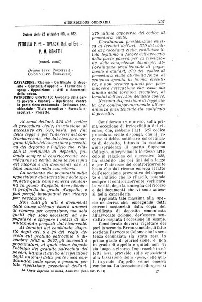 La Corte suprema di Roma raccolta periodica delle sentenze della Corte di cassazione di Roma