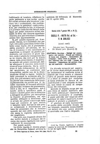 La Corte suprema di Roma raccolta periodica delle sentenze della Corte di cassazione di Roma