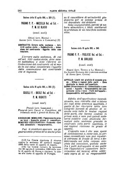 La Corte suprema di Roma raccolta periodica delle sentenze della Corte di cassazione di Roma