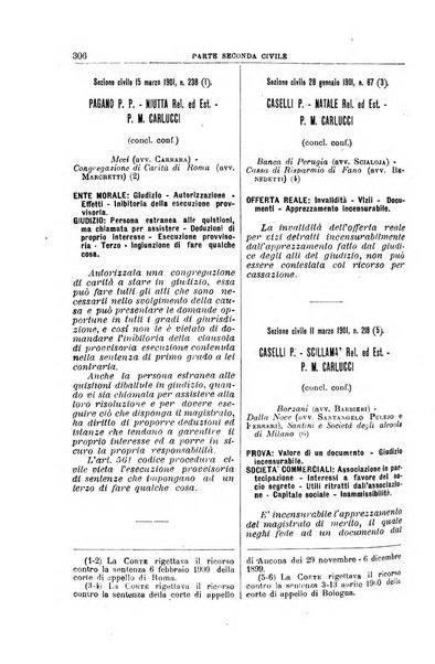 La Corte suprema di Roma raccolta periodica delle sentenze della Corte di cassazione di Roma