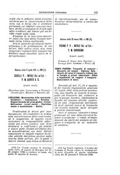 La Corte suprema di Roma raccolta periodica delle sentenze della Corte di cassazione di Roma