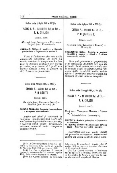 La Corte suprema di Roma raccolta periodica delle sentenze della Corte di cassazione di Roma