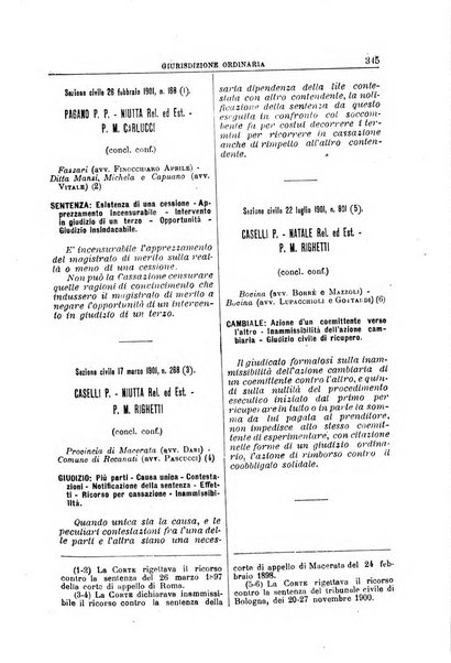 La Corte suprema di Roma raccolta periodica delle sentenze della Corte di cassazione di Roma