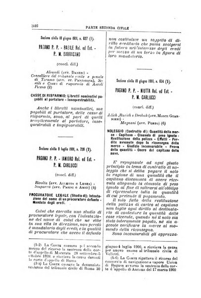 La Corte suprema di Roma raccolta periodica delle sentenze della Corte di cassazione di Roma