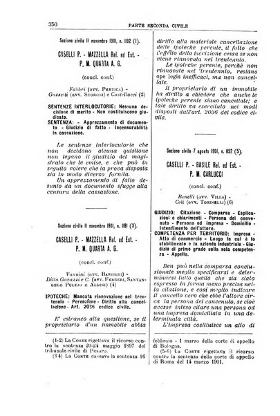 La Corte suprema di Roma raccolta periodica delle sentenze della Corte di cassazione di Roma