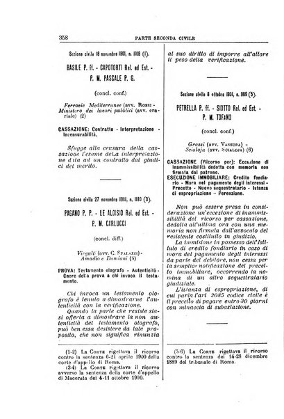 La Corte suprema di Roma raccolta periodica delle sentenze della Corte di cassazione di Roma