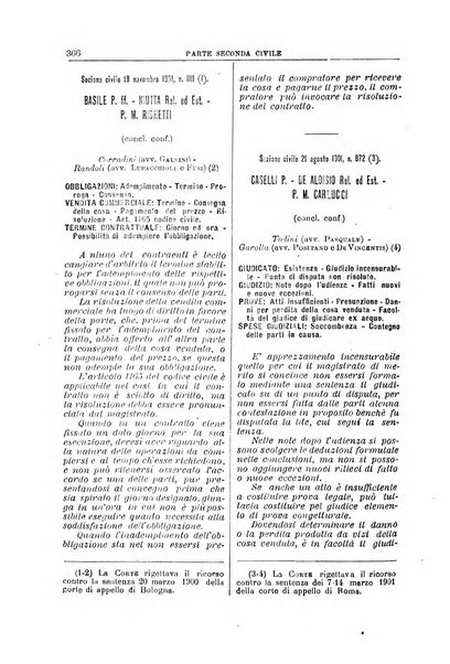 La Corte suprema di Roma raccolta periodica delle sentenze della Corte di cassazione di Roma