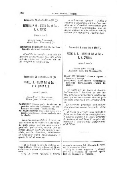 La Corte suprema di Roma raccolta periodica delle sentenze della Corte di cassazione di Roma