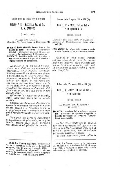 La Corte suprema di Roma raccolta periodica delle sentenze della Corte di cassazione di Roma