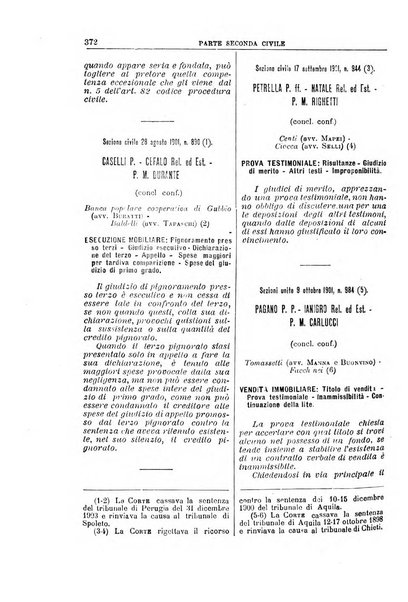 La Corte suprema di Roma raccolta periodica delle sentenze della Corte di cassazione di Roma